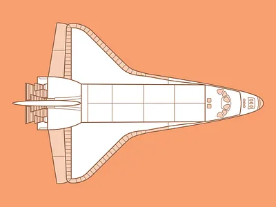 Shuttle! design illustration jet jets shuttle space