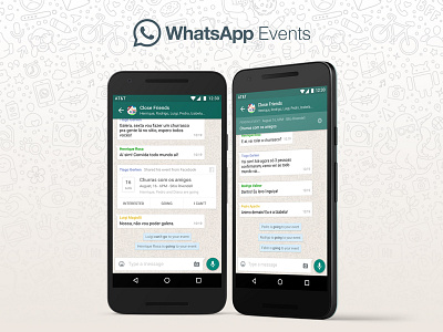 Whatsapp Events - Concept app concept events interface ui whatsapp