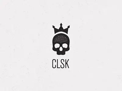 CLSK classic clsk crown distressed punkrock skull