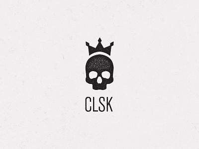 CLSK classic clsk crown distressed punkrock skull