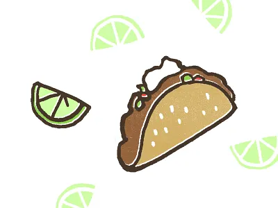 Taco food guacamole lime mexican salsa shell taco tex mex wedge