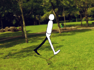 Walk Cycle - Tweening Practice animation cycle drawn hand motion pencil practice richard tweening walk williams