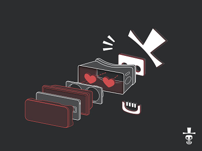 VR Headset Illustration doodles illustrations