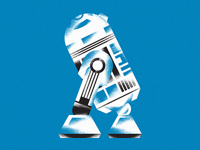 BEEP-BEE-BEE-BOOP-BEE-DOO-WEEP droid illustration r2d2 star wars