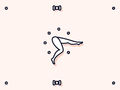 Legs icon girl icon pink pinup vector