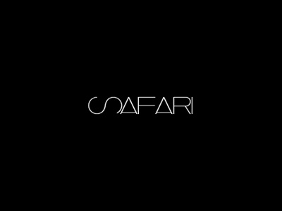 SAFARI - Logo animal black brand dark design graphic logo safari white zoo