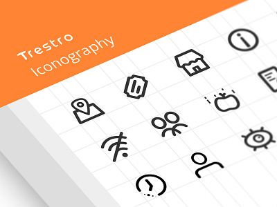 Trestro Iconography design iconography icons mobile ui vector