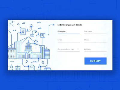 Political News Contact Ui & Illustration america contact house illustration lines logo politics ui usa ux whitehouse