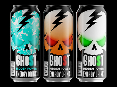 Ghost Energy character design illustration