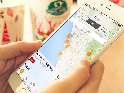 LookkApp app clean design flat interface ios iphone map startup task ui ux