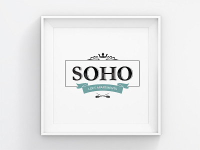 Soho Logo apartment brand logo retro