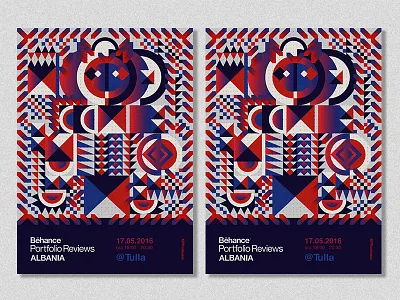 Behance Review_ Poster colorful design flat flat design geometric gradient illustration layout poster print vector