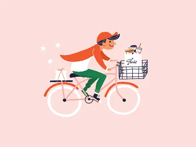 Courier courier food illustration restaurant