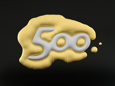 five hundo! 3d 500 black gold white