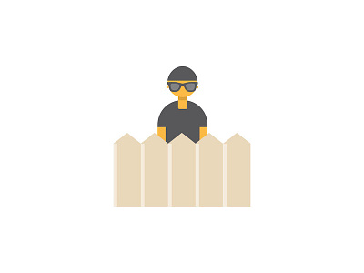 Spy cool detective icon illustration logo spy vector