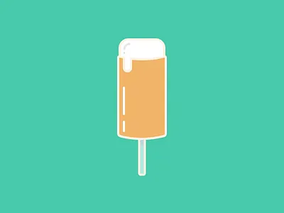 Dreampop dessert eat food ice cream illustration orange push up pop sorbet stick summer treat yellow