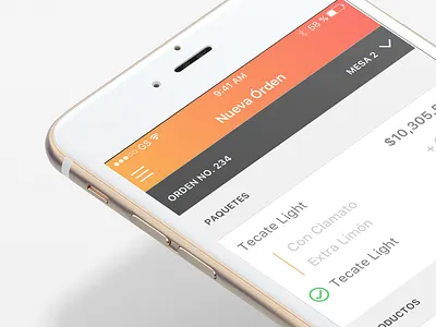 Waiter App for Sellpad app ios mobile orange sellpad