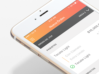Waiter App for Sellpad app ios mobile orange sellpad