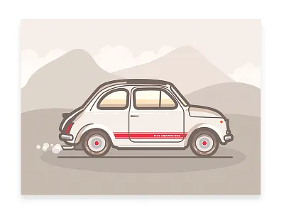 Fiat Abarth 695 695 abarth car fiat illustration