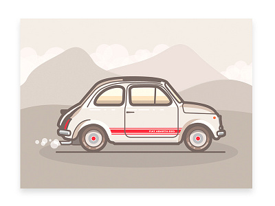 Fiat Abarth 695 695 abarth car fiat illustration