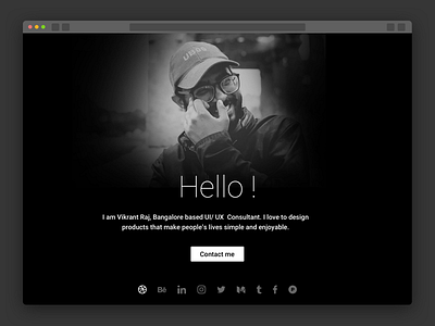Personal Website clean dark design freelance homepage interface landing page personal ui web website