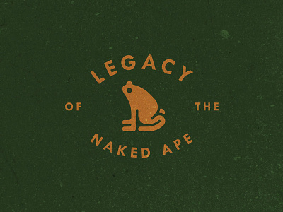 Legacy of the Naked Ape branding eco environment frog logo logo design texture ui