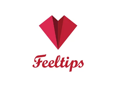 Feeltips Logo emotions feels heart icon identity lettering logo tips typography