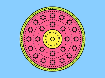 No 6. Guava Manhole Cover brooklyn cover guava icon illustration indian logo manhole new york pattern summer system