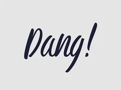 Dang Type 2 dang script type typography