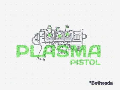 Fallout 4 - Plasma Pistol art bethesda design fallout game graphicdesign gun namadko plasma ukraine. kiev vector weapon