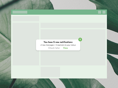 Daily UI - Pop-Up/Overlay alert daily ui minimal notification pop up reminder ui user web