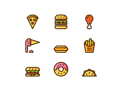 Fastfood Icons