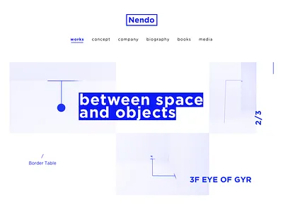 Nendo. design fashion minimal typo ui ux web