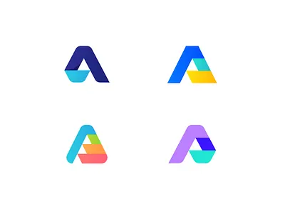 A Explorations a abstract branding colors creative exploration geometric icon identity logo logos mark