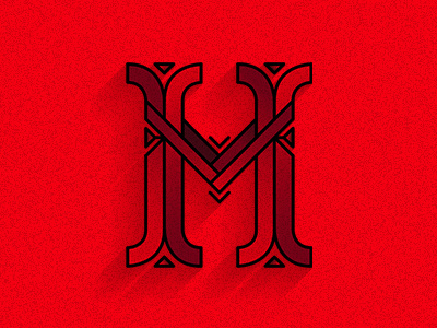 Type of the day: M letter type typography vector vectordrawing