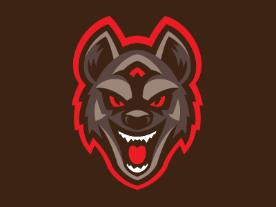 AOF Hyenas branding hyena hyenas logo mascot sport sports