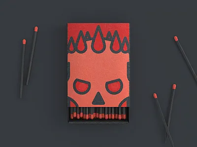 Skull_box shot 2 black c4d pack render