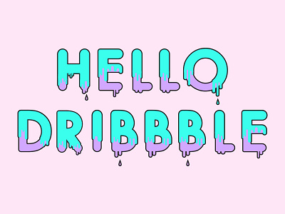 Dribbble Debut design font graphic design illustration typography