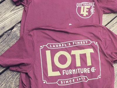 Lott Furniture Co. Shirt Design centennial furniture home town laurel lott furniture co mississippi small town