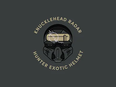Knucklehead Radar Helmet design destiny exotic helmet hunter illustration ps4