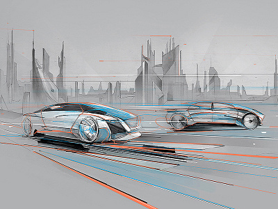 Flex Intelligence cardesign flextronics future illustration intelligence