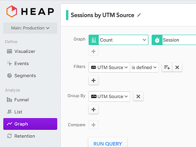 Heap 2.0 is live! analytics app data heap interface ui