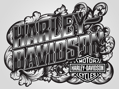 Harley-Davidson bikes davidson harley lettering motorcycles type