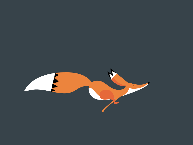 Fox Running cycle 2d animation animation compass literary little prince runcycle toonboom