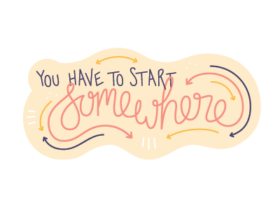 Hello Dribbble! debut somewhere start typography