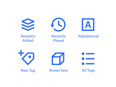 Tonal Icons app icons menu music navigation ui