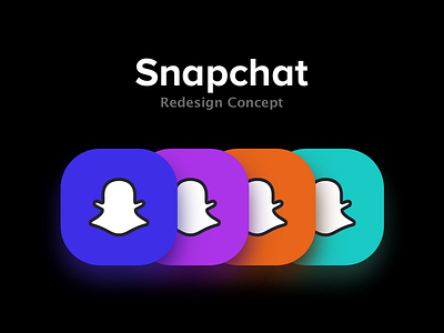 Snapchat app icon redesign color icon redesign snapchat