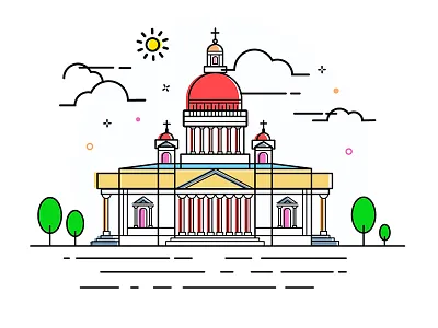 Saint Petersberg art icon illustration line petersberg russia saint sky sun