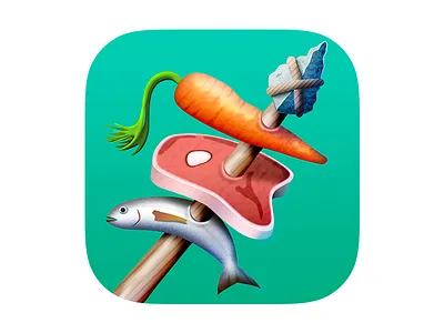 Paleo Diet design diet icon paleo