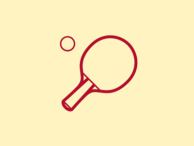 Day 28 - Table Tennis - 100 Days of Icons 100 bunny days icon illustration paddle ping pong sam table tennis